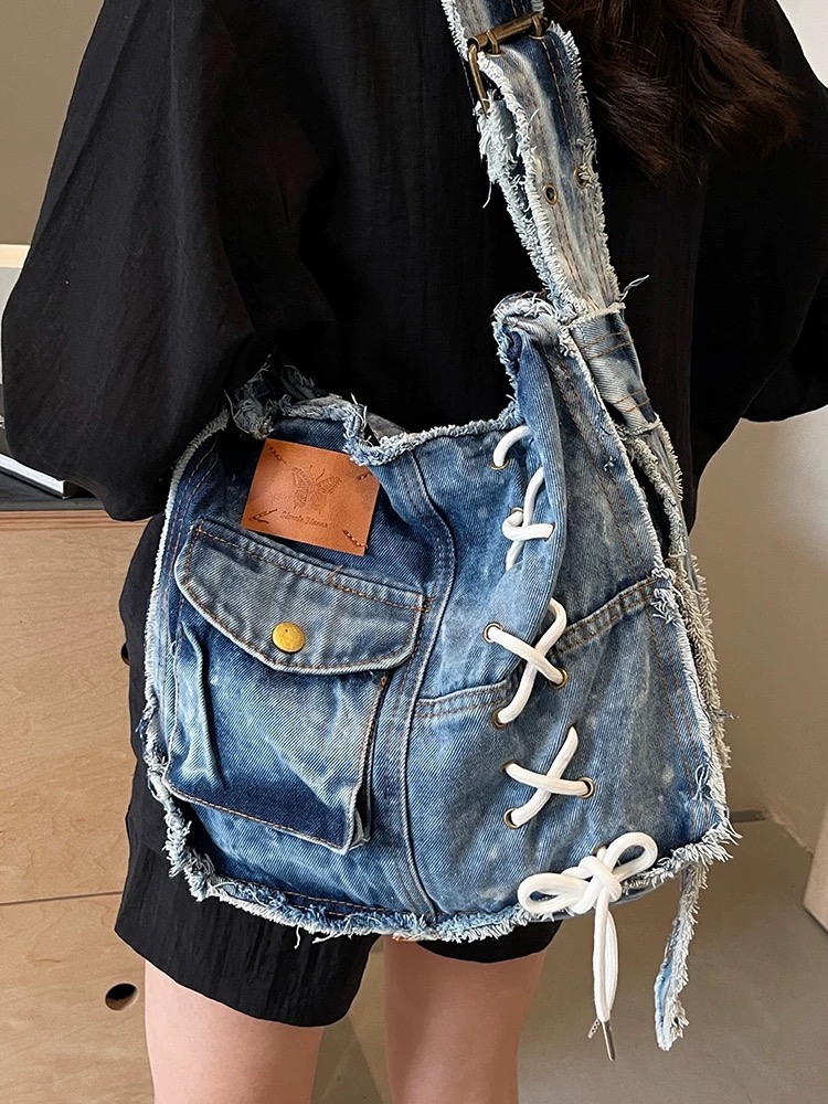 Caught my attention denim bag BG219 images